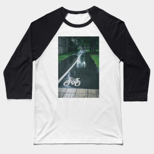 Rain on Cycle path Baseball T-Shirt